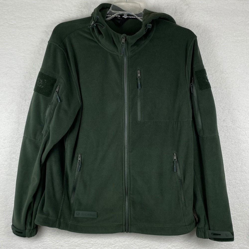 Baerskin Tactical Supply Co Baerskin Lite 4 Dark Green Fleece Hoodie Mens L